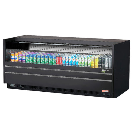 Turbo Air TOM-72UC-W(B)-N Drop-In Horizontal Open Display Case Low Profile 10.4 Cu. Ft. Capacity