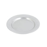Bon Chef 1043 Contemporary Dinner Plate 10-1/2" Aluminum With Pewter-Glo Finish