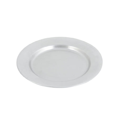 Bon Chef 1043 Contemporary Dinner Plate 10-1/2" Aluminum With Pewter-Glo Finish