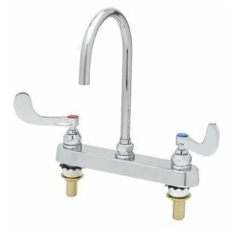 T&S Brass B-1142-QT5XPF15 Workboard Mixing Faucet Deck Mount 8" Centers