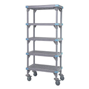 Quantum QPM245474VS-5 Millenia Shelving Unit Mobile 54"W X 24"D X 74"H