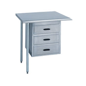 Duke 732 Tier Of (3) Drawers Without Top Stainless Steel Housing Galvanized Drawers (advise Position Under Top Available On 30" & 36" Wide Tables Only) Specify Center