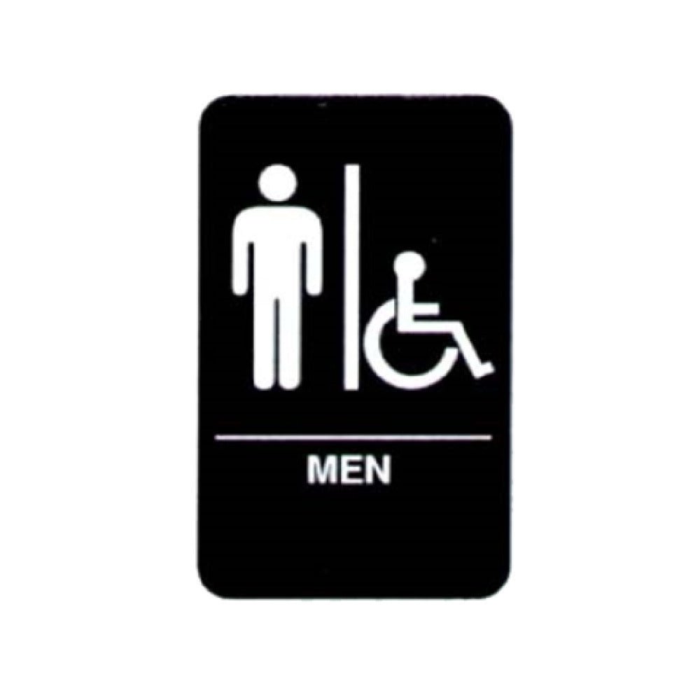 Vollrath 5631 Men/Accessible Sign Braille 6" X 9"