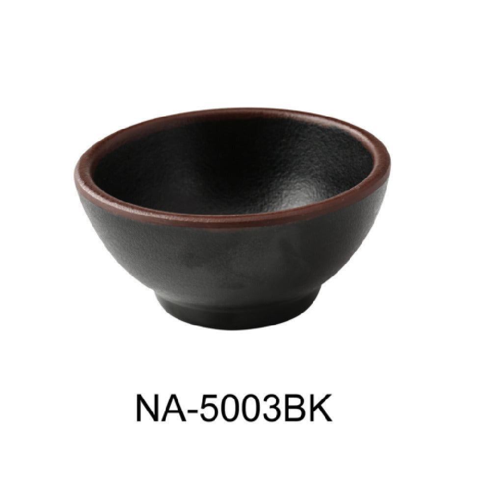 Yanco NA-5003BK Nature Art Condiment Server 3-1/2"dia. X 1-5/8"H 4 Oz