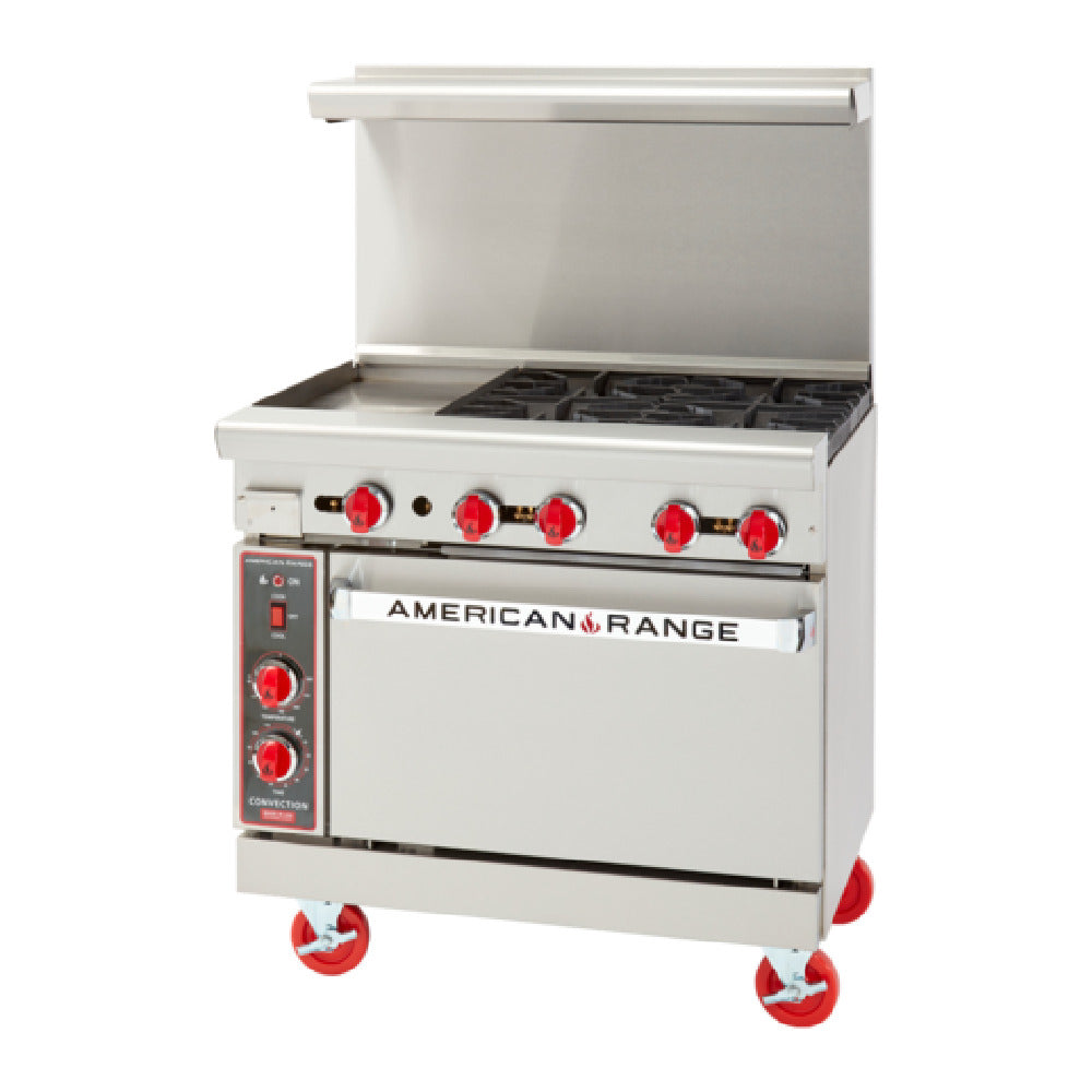American Range AR-12G-4B-SB_NAT - Restaurant Range, Gas, 36"