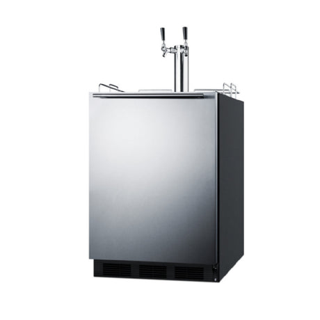 Summit SBC58BLBIADATWINBW - Beer & Wine Kegerator, 24" Wide, ADA Compliant Height