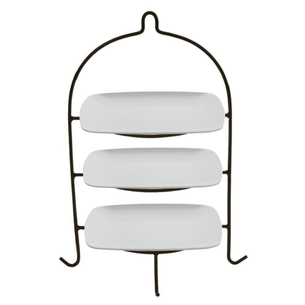 Hubert 97267 - Platter Stand Set, 3-tier, 14-1/2" X 11" X 19-1/2"H Overall