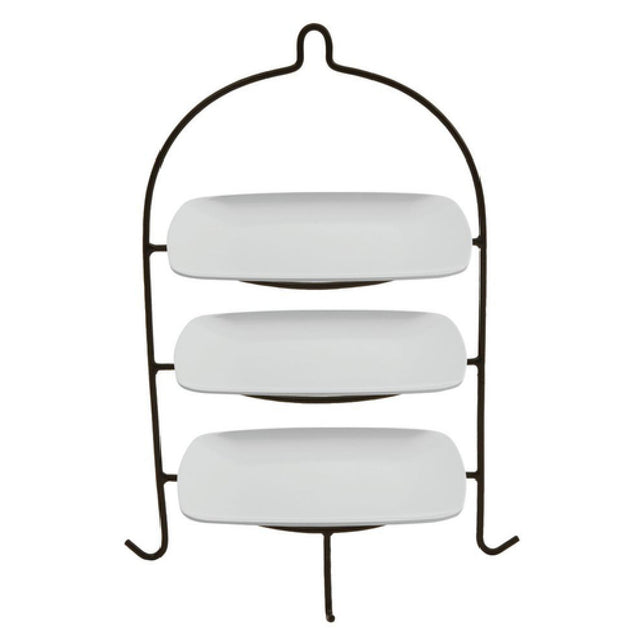 Hubert 97267 - Platter Stand Set, 3-tier, 14-1/2" X 11" X 19-1/2"H Overall