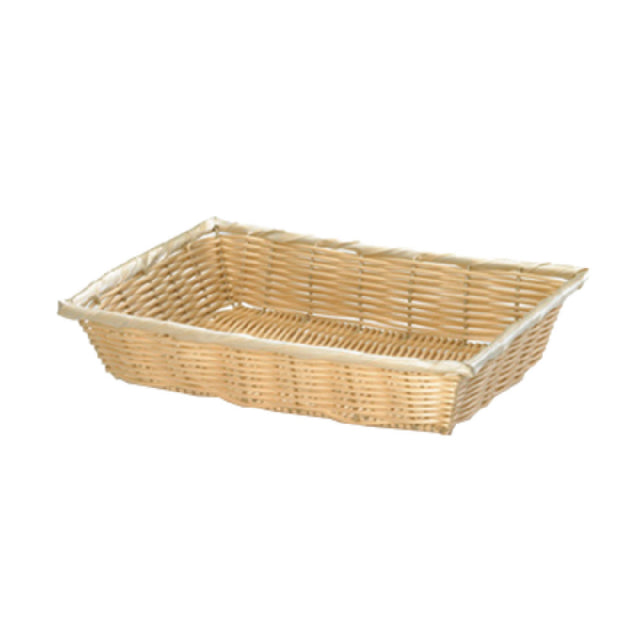 Tablecraft 1192W Basket 18" X 12-1/4" X 3" Rectangular