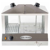 Serv-Ware EHS-01 - Serv-Ware - Electric Cooking - Hot Dog Steamer 100 Hot Dogs/48 Buns - Dimensions: 18.25" W X 14.25" D X 19.25" H - Temperature Range: 85°F - 175°F - Amps: 11 - Voltage: 115 - Hz: 60 - Phase: 1 - Watts: 1300 - Materials: Stainless Steel Construction - Warranty: 6 Months