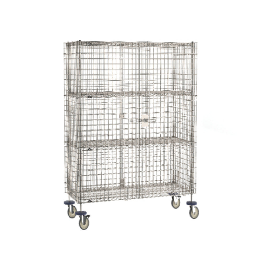 Metro SEC56S-SD-2SE - Super Erecta® Security Unit, Mobile, Stainless Steel Finish