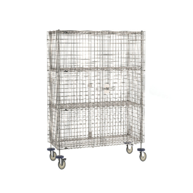 Metro SEC56S-SD-2SE - Super Erecta® Security Unit, Mobile, Stainless Steel Finish