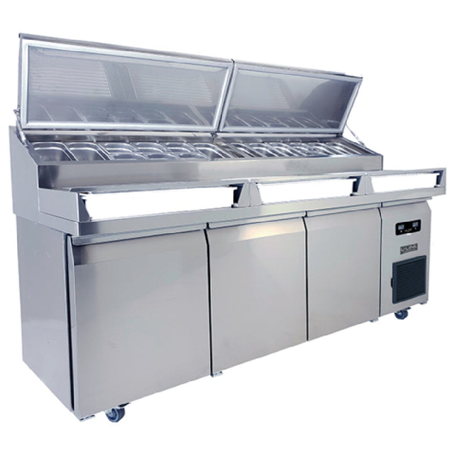 U-Line Corporation UCPT588-SS61A U-Line Commercial Refrigerated Prep Table With Sealed Condiment Rail