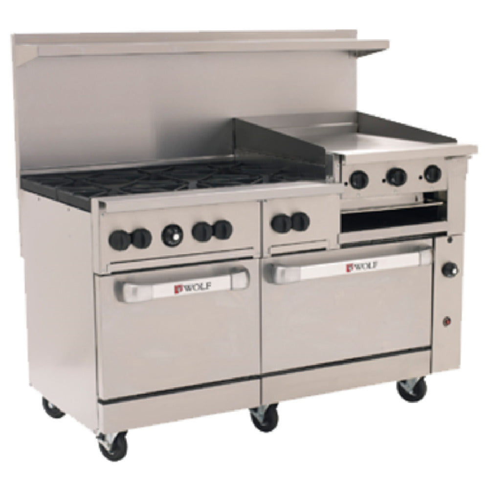 Wolf C60SS-6B24GB_NAT Challenger XL™ Restaurant Range 60" Gas