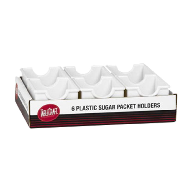 Tablecraft C56W Cash & Carry Sugar Pack Holder 3-1/4" X 2-1/2" X 2" Dishwasher Safe