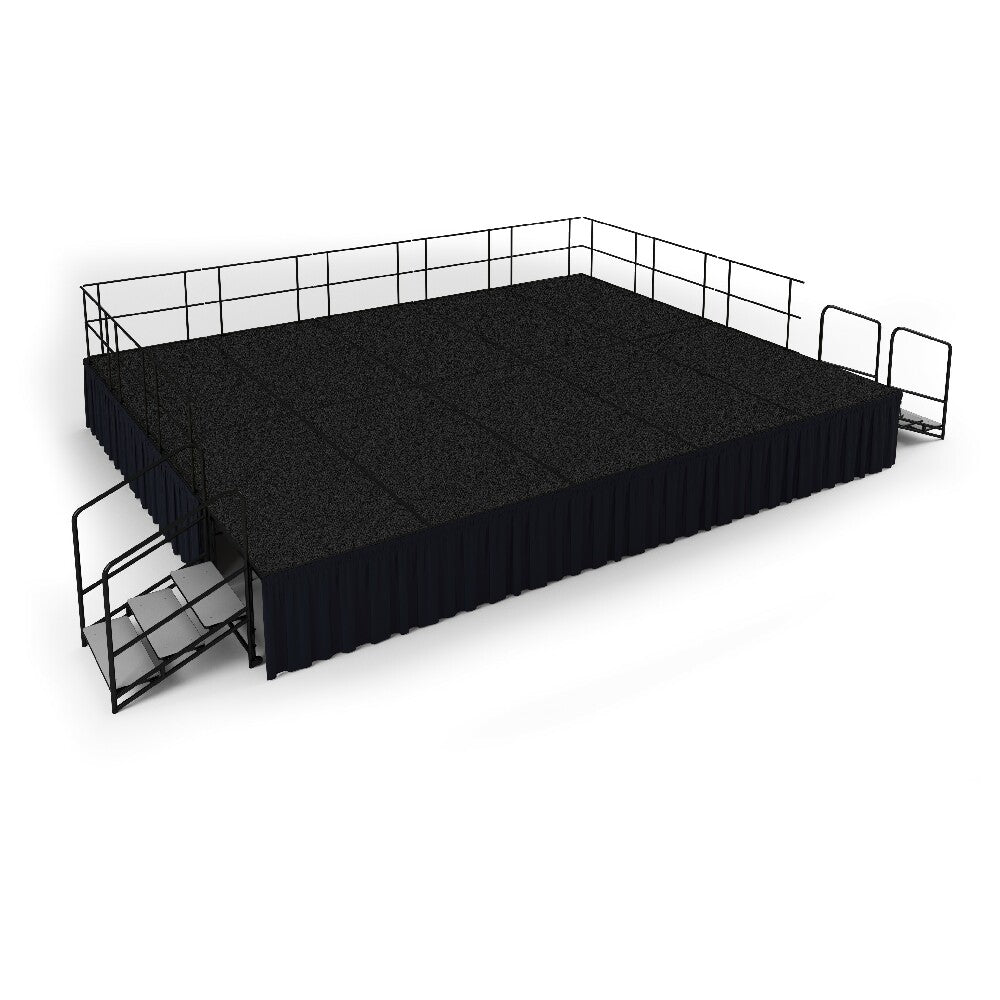 National Public Seating SG483210 NPS® Stage Group 192"W X 240"D X 32"H 200+ Lbs. Per Sq. Ft. Load Capacity