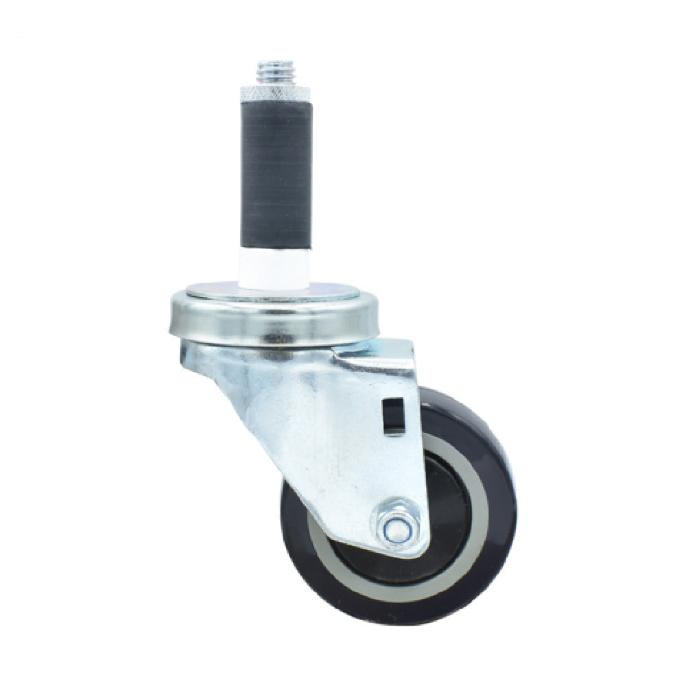 BK Resources 3SBR-1RA-PLY - Swivel Caster, 1" Expanding Stem, 3" Polyurethane Wheel