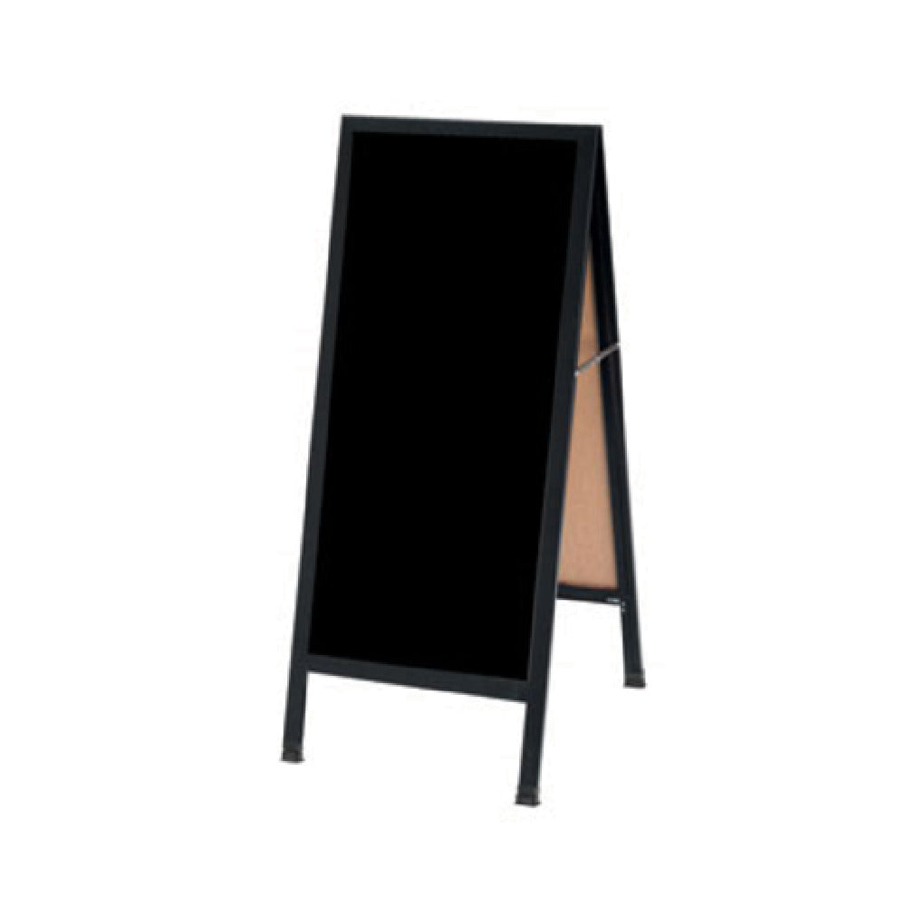 Aarco BA-311SB Sidewalk Markerboard 18"W X 42"H Black Porcelain Board