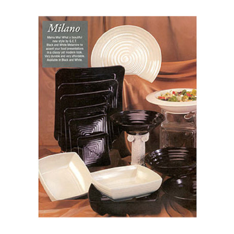 GET Enterprises ML-15-BK Milano™ Platter 18" X 13" Oval