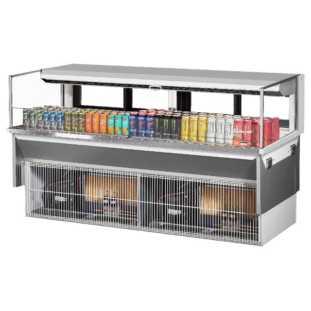 Turbo Air TOM-72L-UFD-W-1SI-N Drop-In Horizontal Open Display Case Low Profile