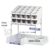 SPG CONDTOW24R - ISS Condiment Tower, With (5) 3-tier Bins And Straw Holder, Right Handed Operation