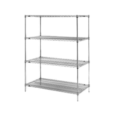 Metro N566C Super Erecta® Starter Shelving Unit 60"W X 24"D X 63"H (4) Wire Shelves