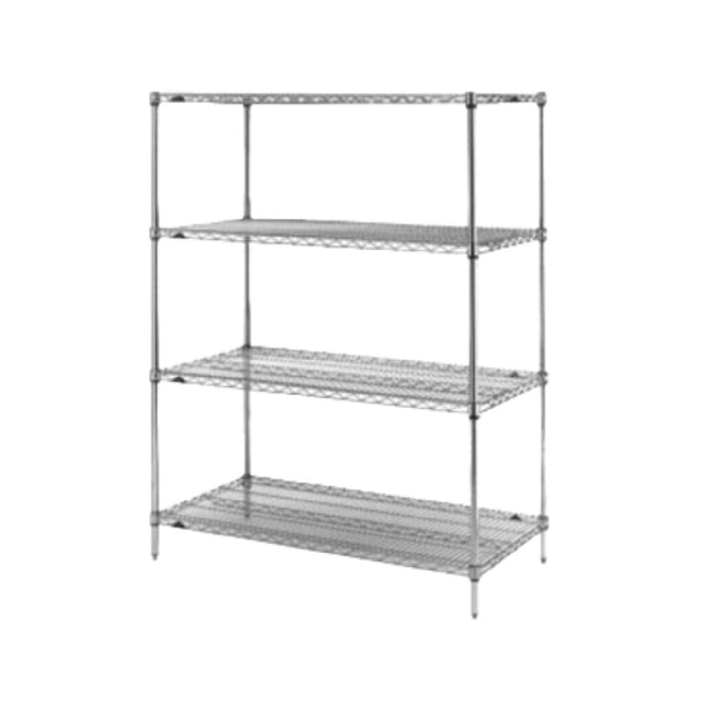 Metro N566C Super Erecta® Starter Shelving Unit 60"W X 24"D X 63"H (4) Wire Shelves