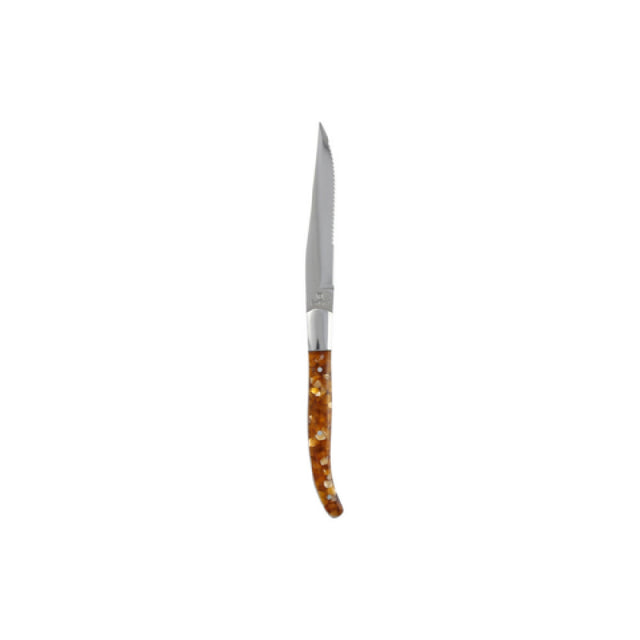 Fortessa 1.5.STK.00.244 Provencal Steak Knife 9.25" (23cm) Amber Handle