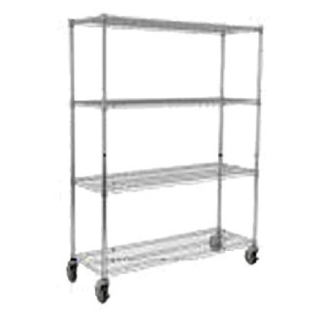 Rubbermaid FG9G8000CHRM - Safety Storage Rack, 50"W X 18"D X 67"H, (4) Shelves