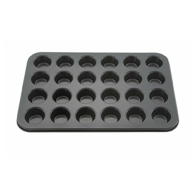 Winco AMF-24MNS Mini Muffin Pan (24) 1.5 Oz. 1-3/4" Dia. X 7/8"H Cups 13-3/4"L X 10-1/2"W Pan