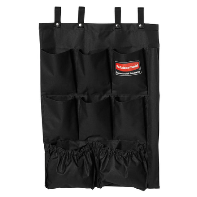 Rubbermaid FG9T9000BLA - Fabric 9-Pocket Organizer, 28"L X 19-3/4"W X 1-1/2"H, Black