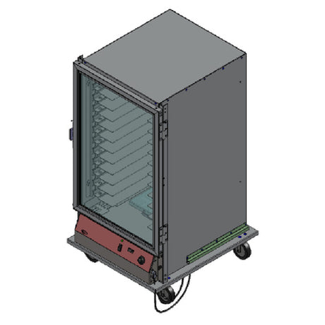 BevLes Company PHC60-24-A-4R1 Proofing & Holding Cabinet Mobile 3/4 Height