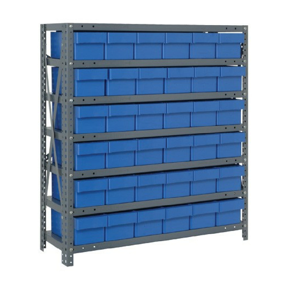 Quantum 1239-601_GRAY - Shelving Unit, 12"D X 36"L X 39"H, Heavy Duty
