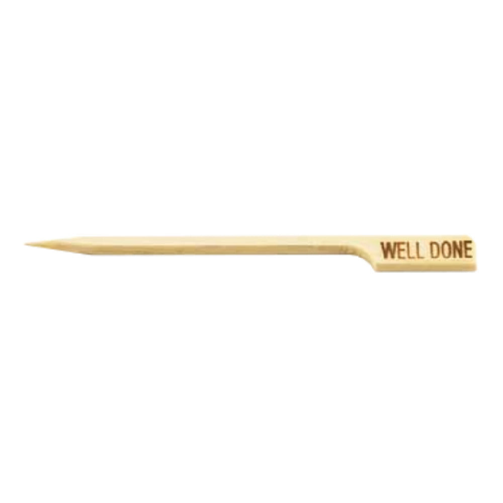 Tablecraft WELLDONE Cash & Carry Meat Marker Pick 3-1/2" Well Done