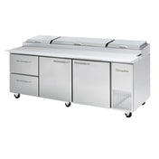 Blue Air BAPP93-D2L-HC - Pizza Prep Table, Three-section, 93-1/4"W