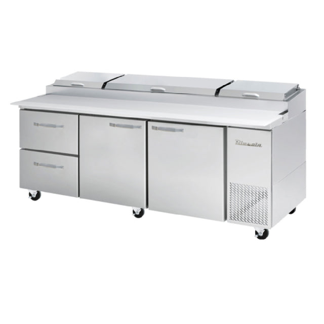 Blue Air BAPP93-D2L-HC - Pizza Prep Table, Three-section, 93-1/4"W