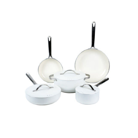 Allinox USA Inc. 102292 - Mobi 8 Piece Cookware Set, Includes (1) 8" Frying Pan, (1) 11" Frying Pan