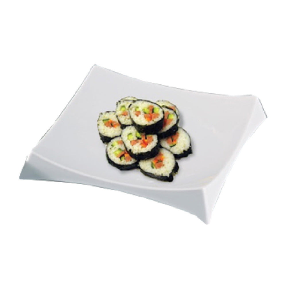 Yanco RM-4209 Rome Sushi Plate 8-1/2"L X 8-1/2"W Square