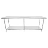 Empura Stainless SWT3096 Empura SUPER DUTY Work Table 30" X 96" No Backsplash