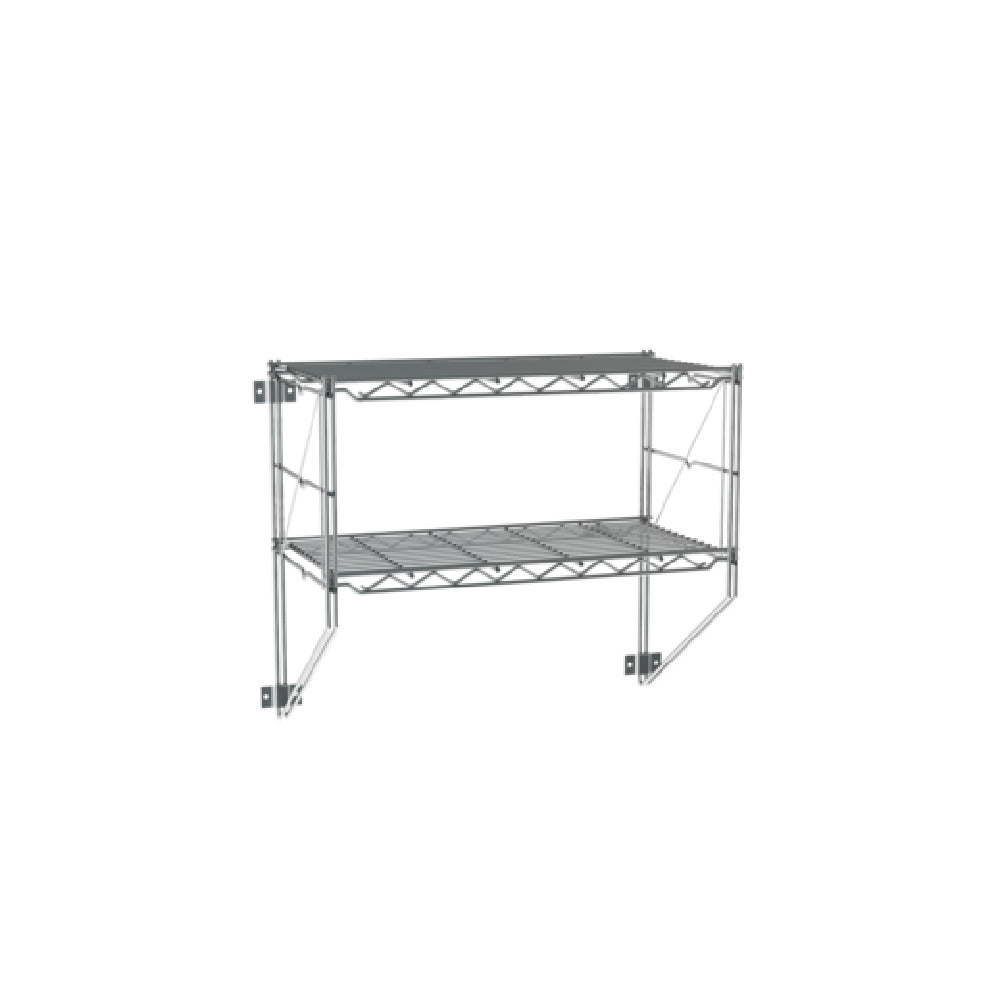 Metro 12WS12C Regular Erecta® Wall Shelf Kit 26-1/4"W X 13"D X 21"H Includes: (2) 24"W X 12"D Shelves