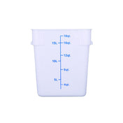 Hubert 62321 - CenPro® Food Storage Container, 10-7/8"W X 10-7/8"D X 12-1/2"H, Square