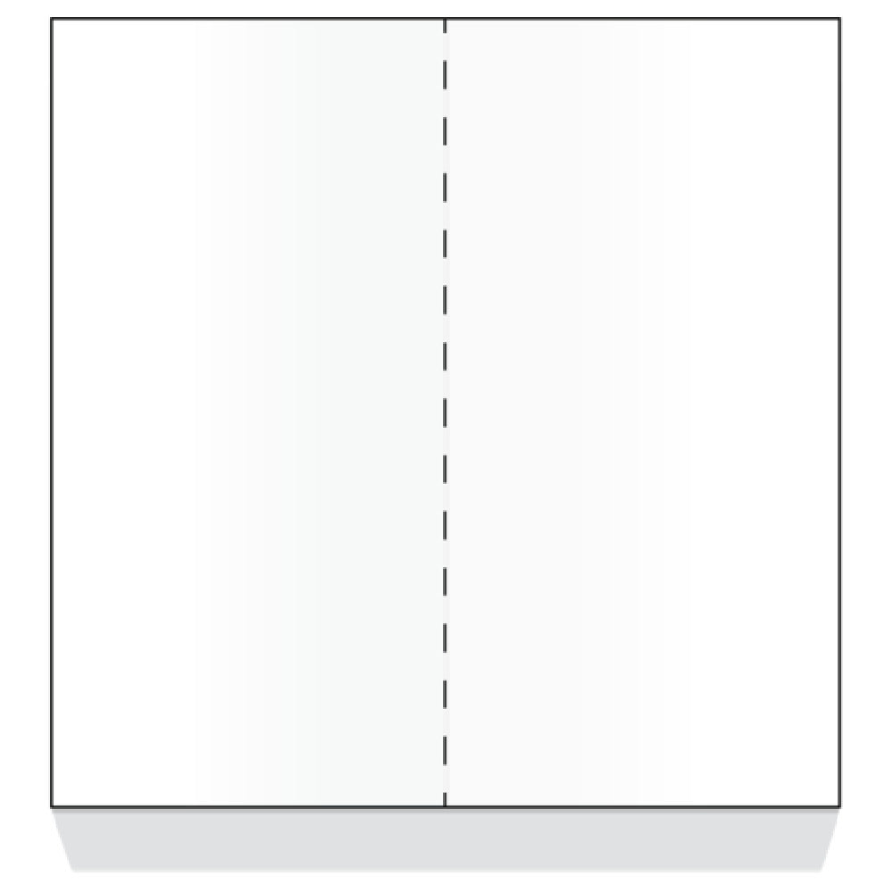 Dinex DX6ST0010000 Tray Ticket 8-1/2" X 11" 2-panel