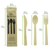 PacknWood 210CVBJNK4K - Cutlery 4/1 Kit, 8.6"L, Includes: (1) 5.5" Knife