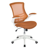 Flash Furniture BL-X-5M-WH-TAN-GG Swivel Task Chair 37-1/2" To 41-1/4" Adjustable Height