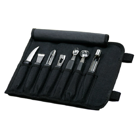 Mercer Culinary M40000 Mercer Cutlery® Garnishing Kit 8 Piece Includes: (1) 2-1/2" Peeling Knife