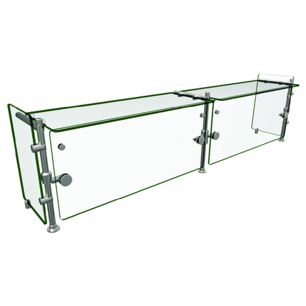 Hatco ORBIT900-07212 Flav-R-Shield® ORBIT900 Food Shield Full Service 2 Bays 72"W X 12"D X Adjustable Up To 23"H