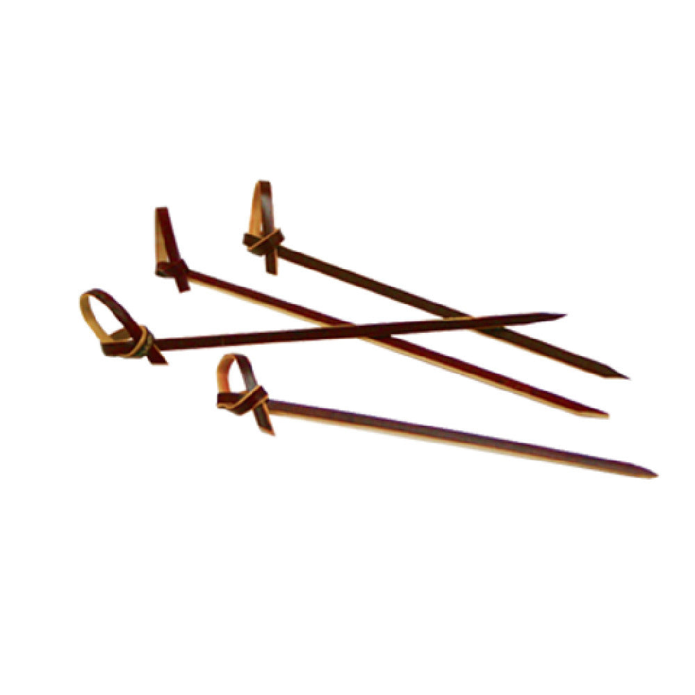 FOH AST016RDB83 Servewise® Disposable Knotted Picks 3-1/2" Bamboo