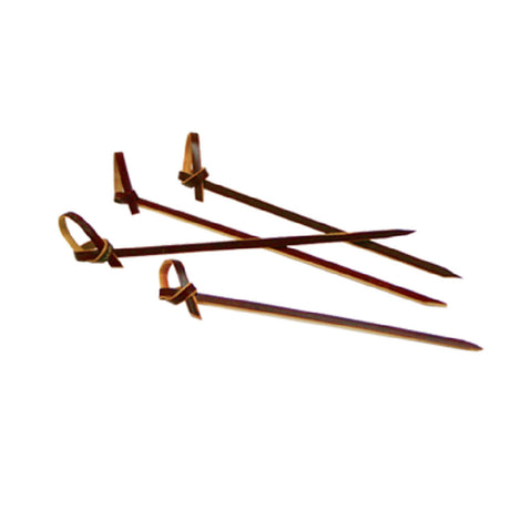 FOH AST016RDB83 Servewise® Disposable Knotted Picks 3-1/2" Bamboo