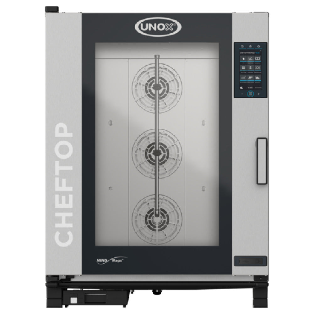 UNOX XAVC-10FS-EPRM ChefTop MIND.Maps™ Plus Combi Oven/Steam Oven Is An Electric Countertop Oven That Combines Heat