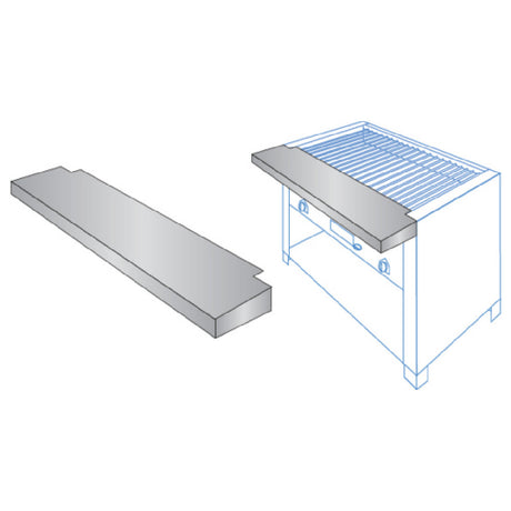 EmberGlo 4646-56 (4646-56) Work Shelf Plain Style- Work Surface Stainless Steel For Models 25 Series